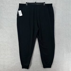 NWT Westbound Soft Touch Jogger Pants Womens‎ 2X Sweat Pants Elastic Waist Black
